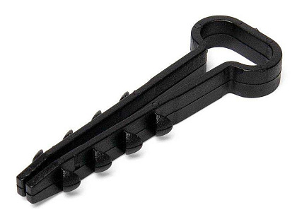 Дюбель-хомут ДХП 12х6 Черный Fortisflex (100шт) (аналог USMP-3)