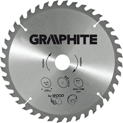Диск пильный 200*30*40T GRAPHITE