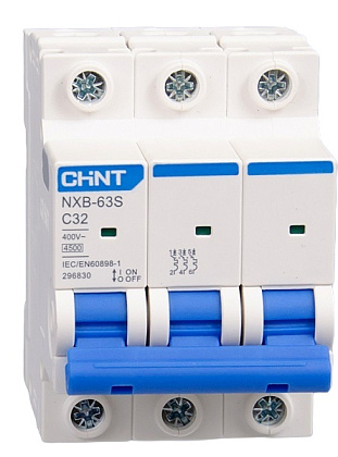 Автоматический выключатель NXB-63S C32/3 4.5кА CHINT