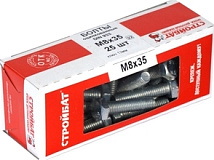 Болт М8*35 DIN933 цинк (25 шт.) (Стройбат)