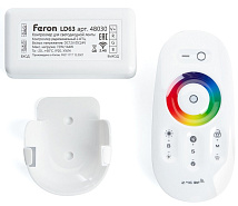 Контроллер RGB для светодиодной ленты с П/У белый,12-24V, LD63