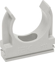 Крепеж-клипса для труб 16 мм СЕРАЯ CF16 IEK (100)