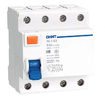 УЗО NL1-63 40/4 100mA, тип AC, 6kA CHINT