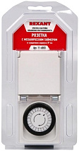 Розетка с механическим таймером в защитном корпусе IP 44 REXANT RX - 23