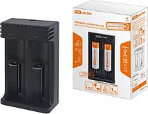 Зарядное устройство для литиевых аккумуляторов ION2 (0.5/1A, 2 слота, 10440/18650/26650), USB, TDM