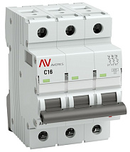 Автоматический выключатель AV-6 C16/3 6кА  AVERES EKF