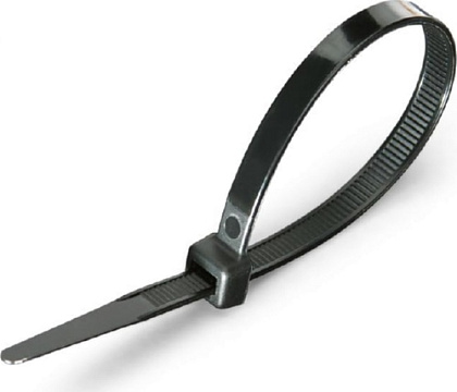 Хомут 5,0*350 черный нейлон UV (100 шт.) КСС (Fortisflex) (КВТ)