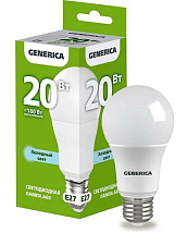 Лампа LED A60 E27 6500К 20Вт 2000Lm GENERICA