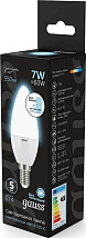 Лампа GAUSS LED DIMMER (STEP) Свеча 7W 220V E14 4100К 550Lm