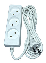 Удлинитель бытовой 3гн. 1,5м б/з ПВС 2x0,75mm2 AWS-H03-1,5 AWSPRODUCTS