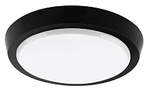 Светильник LED 15Вт 4000K IP40 1275лм круг черный WOLTA