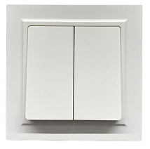 Выключатель проходной 2-кл. белый U1A-002-2 SoftTouch AWSPRODUCTS