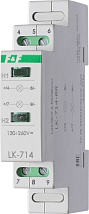 Светодиодный указатель LK-714 230v 0.5A F&F (зел+зел)