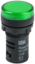 Индикатор LED зелёный AD22DS 24В AC/DC IP40 IEK