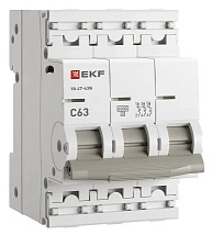 Автоматический выключатель ВА 47-63N C63/3 6кА Proxima EKF (без НДС)