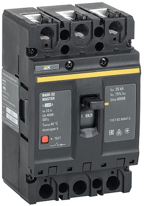 Автомат (рос) ИЭК ВА88-35 3Р 250А 25кА MASTER IEK