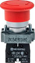 Кнопка MTB2-BSZ1254 Гриб. поворот, 1нз, крас, ф40мм, IP65 Meyertec