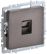 Розетка RJ45 (1-я cat. 5e) темная бронза BRITE IEK