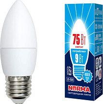 Лампа светодиодная свеча LED-C37-7W/NW/E27/FR NR