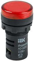 Индикатор LED красный AD22DS 230В AC IP40 IEK