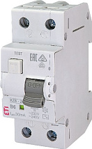 АВДТ KZS-2M B6/0.03 1+N, 30мА, тип АС, 10кА ETI