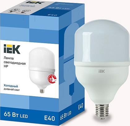 Лампа LED HP E40 6500К 65Вт 5850Lm IEK