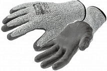 Перчатки рабочие HPPE с защитой от порезов покрыты полиуретаном 10 FUHSE HOEGERT