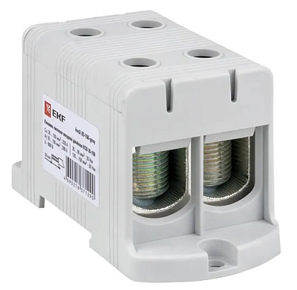 Клемма силовая вводная двойная КСВ 35-150 серая EKF PROxima