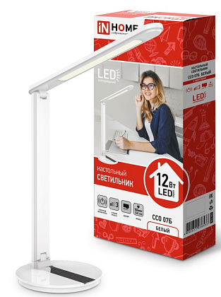 Светильник настольный LED ССО 07Б 12Вт 3000-6500K 600Лм Белый