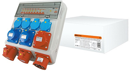 РУСПн 1х625 - 4хРП10-3+2х313+1х314+1х415+1х425 IP54 TDM (Распределительное устройство для строительн