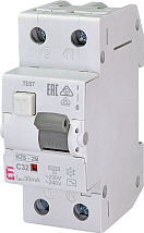 АВДТ KZS-2M C32/0.03 1+N, 30мА, тип АС, 10кА ETI