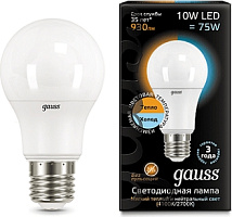 Лампа LED A60 E27 2700K/4100K 10Вт 930Лм двухцветная Gauss