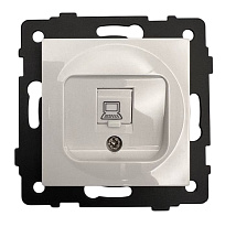 Розетка RJ45 (cat 5e) 1-я белая A-031W AWSPRODUCTS