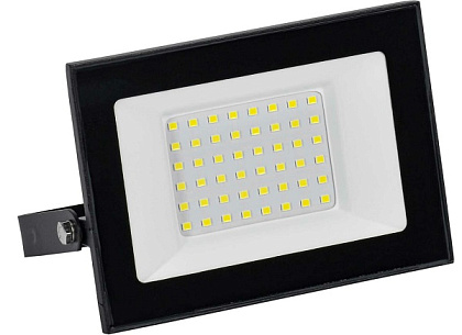 Прожектор LED СДО001-50 6500К 50Вт 4000Lm IP65 черный GENERICA