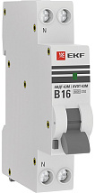 Дифференциальный автомат АВДТ-63М 16А/30мА (1мод, хар. B, электронный, тип A) 6кА EKF PROxima