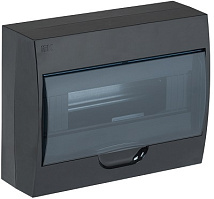 Щит навесной пласт. ЩРН-П-12 чёрн. IP41 IEK
