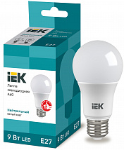 Лампа LED-A60 eco 9Вт 230В 4000К E27, 810Lm  IEK