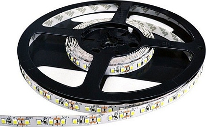 Лента LED 2835 3000К 9,6Вт/м 120LED/м 12В 1200Лм/м 5м PROMSTAR