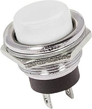 Кнопка металл 250V 2А (2с) (ON)-OFF Ф16.2 сер. Rexant