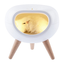 Ночник LED NLED-467-1W-W Котик 1Вт Белый аккумуляторный ЭРА