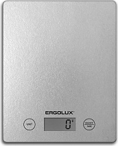 Весы кухонные серые (до 5 кг, 195*142 мм) ERGOLUX ELX-SK02-С03