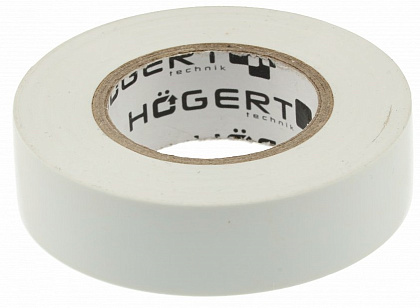 Изолента ПВХ белая (0.13*19*20) (HOEGERT)