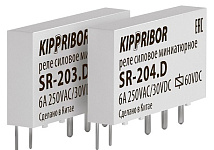 Ультратонкое реле SR-203.D 24DC, 1CO, 6A KIPPRIBOR