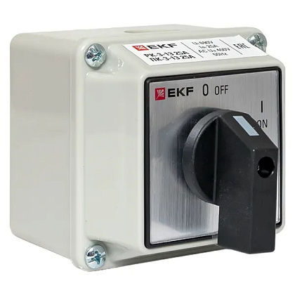 Переключатель кулачковый ПК-3-13 25А 3P ВКЛ-ВЫКЛ IP54 EKF