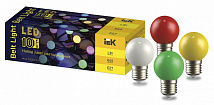 Набор ламп светодиодных декоративных G45 шар 1Вт 230В MIX E27 10шт IEK