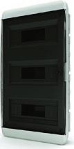 Щит встраиваемый BVK 40-36-1 36 мод. IP41, прозрачная черная дверца (290*535*102)