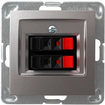 Розетка GG-2Y/m/23 1040 акустическая двойная (без рамки)