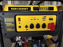 Генератор бензиновый RGB12500ET (ном 10кВт, 380В), электростартер, разъем ATS) Power Expert
