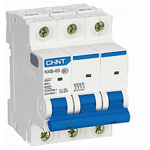 Автоматический выключатель NXB-63S C50/3 4.5кА CHINT