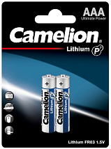 Элемент питания Camelion Lithium BL2 FR03 (2шт, батарейка,1.5В)